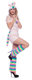 beenwarmers eenhoorn dames 45 cm polyester