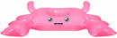 bekerhouder opblaasbaar krab 26 x 34 cm roze