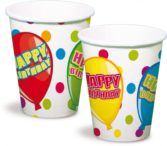 Bekers Happy Birthday, 6st.