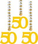 Hangdecoratie - 50 jaar, 3st.