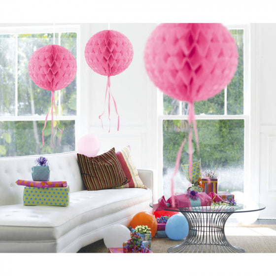 Honeycomb Bal - Lichtroze