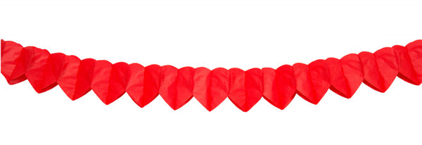 Papieren Minislinger - Rood Hart, 2mtr.