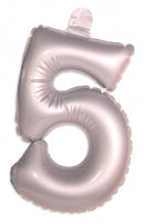 Cijfer Ballon 5 Zilver