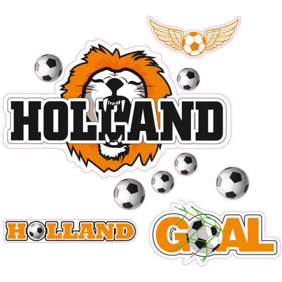Raamstickers Oranje A4 formaat