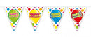 Vlaggenlijn Happy Birthday, 6mtr.