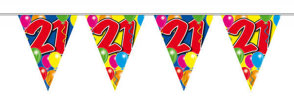 vlaggenlijn 21 jaar 10 meter