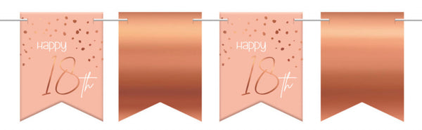 vlaggenlijn Elegant Lush Blush 18 jaar roze 6 meter