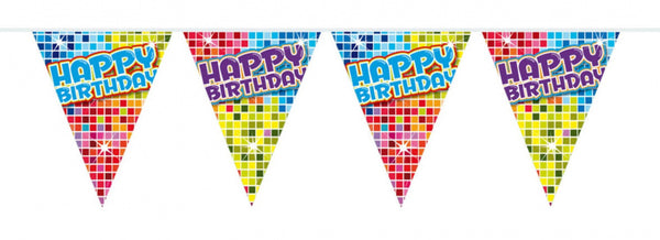 Vlaggenlijn Blocks Happy Birthday, 6mtr.