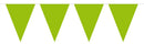 Limegroene Mini Vlaggenlijn, 3mtr.