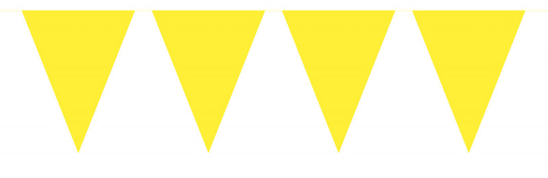 Vlaggenlijn XL Geel, 10mtr.