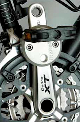 crankverkorter universeel aluminium zilver