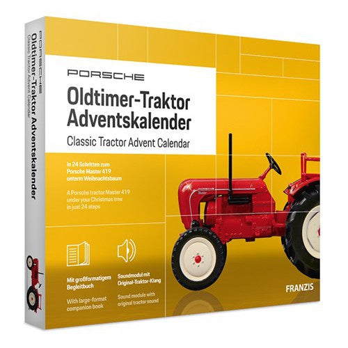 adventkalender Porsche Classic Traktor geel 24-delig