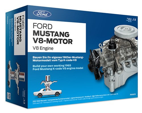 bouwpakket Ford Mustang V8 27 cm zilver 200-delig