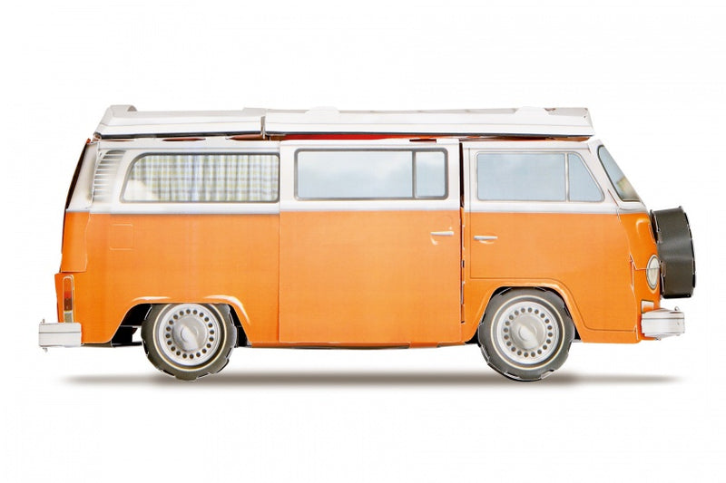 bouwpakket VW Bulli T2 1:18 karton 38-delig oranje