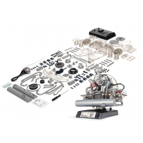 bouwpakket VW kever 22 cm zwart/zilver 200-delig