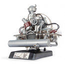 bouwpakket VW kever 22 cm zwart/zilver 200-delig