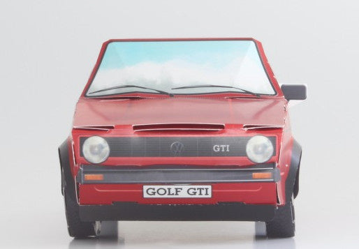 modelbouwpakket VW Golf GTI mk1 karton rood 40-delig