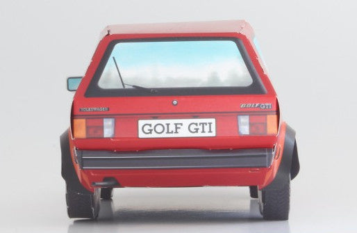 modelbouwpakket VW Golf GTI mk1 karton rood 40-delig