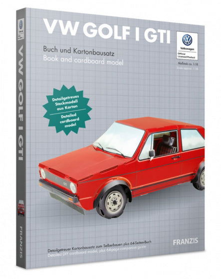 modelbouwpakket VW Golf GTI mk1 karton rood 40-delig