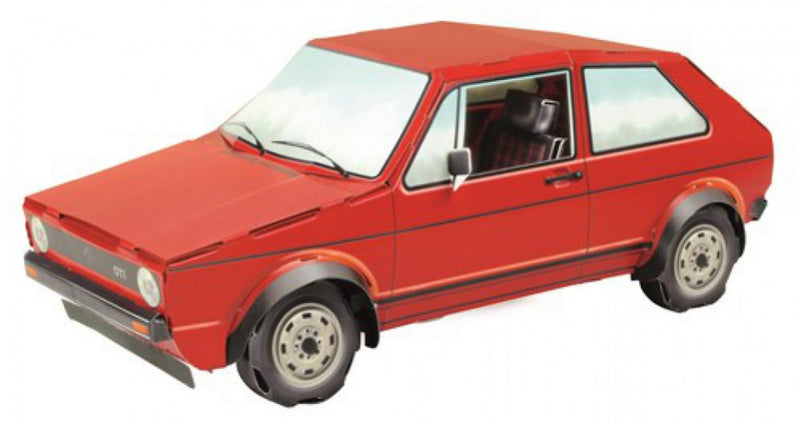 modelbouwpakket VW Golf GTI mk1 karton rood 40-delig