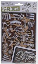 3D-stickers skelet - Therizinosuaurus bruin