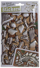 3D-stickers skelet - Therizinosuaurs oranje