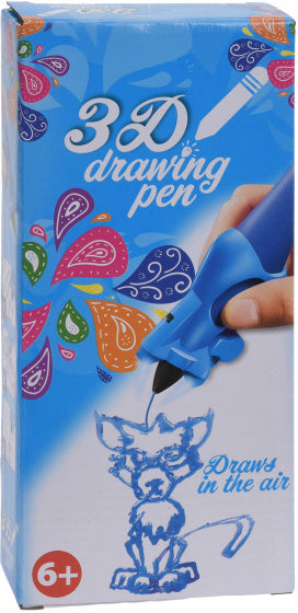 3D-tekenpen blauw kat 14 x 5,5 x 3,5 cm