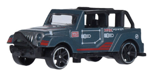 auto's junior 7 cm RVS/ABS 4 stuks