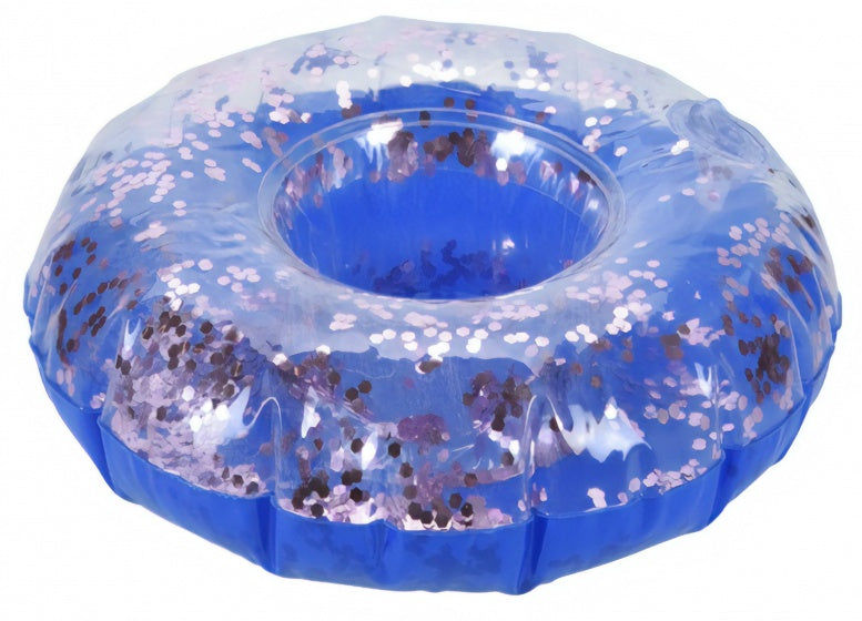 bekerhouder opblaasbaar Cup Holder 18 cm blauw