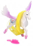 eenhoorn met kam 12 cm wit