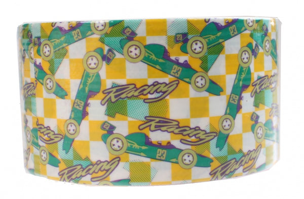 funny tape auto 5 meter 48 mm geel/groen