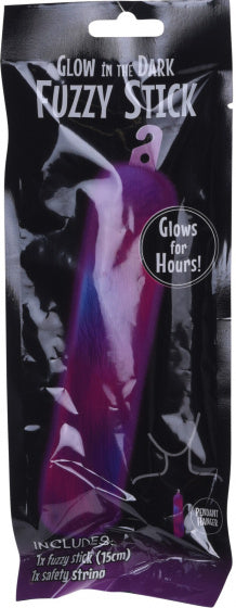 glowstick wollig 15 cm paars 2-delig