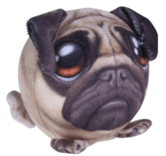 knijpfiguur hond 10 cm polyester/foam bruin