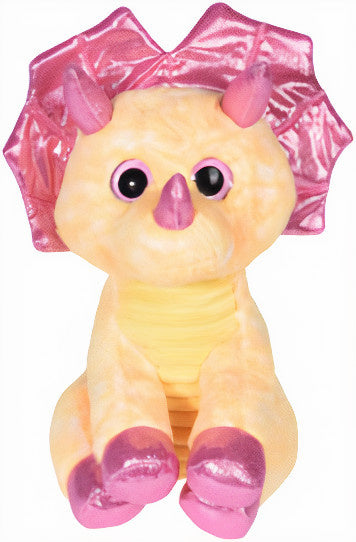 knuffeldinosaurus junior 25 x 23 cm pluche geel