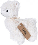 knuffel lama junior 18 x 13 cm pluche wit