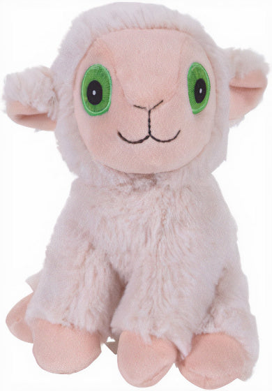 knuffelschaap 20 x 16 cm pluche wit