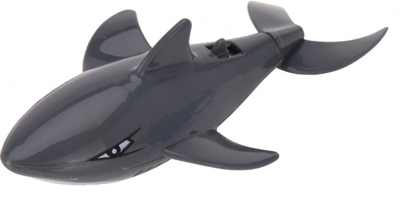 onderwater opwindfiguur haai 16 cm grijs