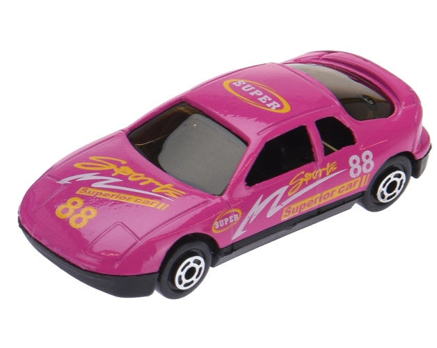 raceauto junior 7,5 cm RVS roze