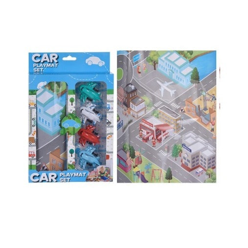 speelmat set vliegtuig 5-delig