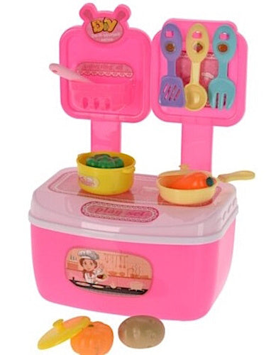 speelset keuken junior roze 20-delig