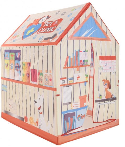 speeltent dierenkliniek 102 cm wit