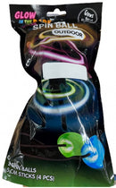spin bal glow-in-the-dark blauw/groen 6-delig