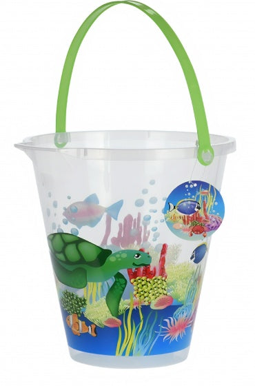 strandemmer 20 x 21 cm transparant/groen