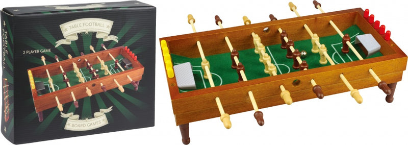 tafelvoetbalspel 35,5 x 35 cm bruin