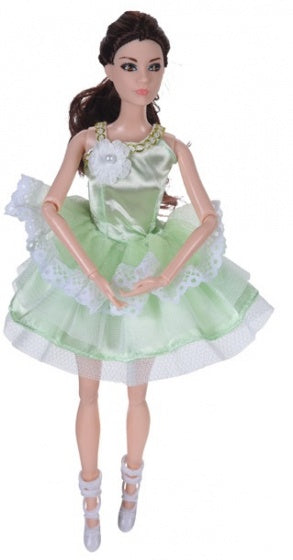 tienerpop ballerina groen 30 cm