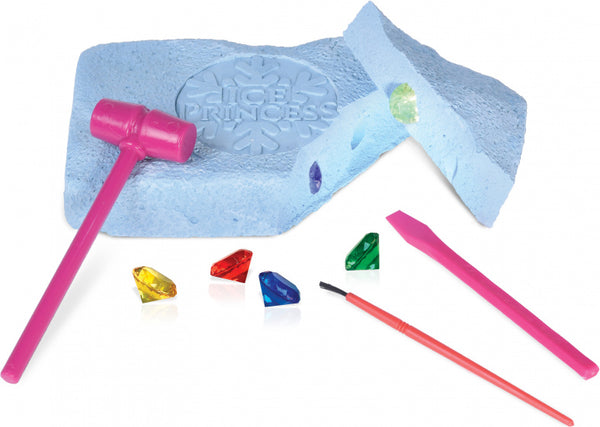 uitgraafset ijs-prinsessen meisjes blauw 3-delig