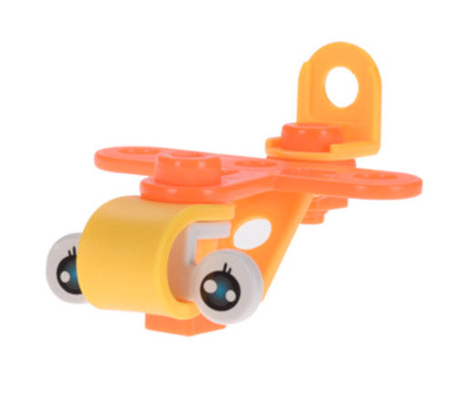 vliegtuig junior oranje/geel