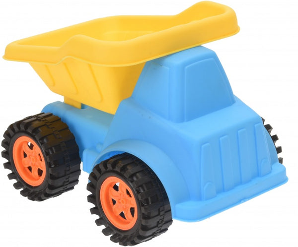 zandvrachtwagen 20 cm blauw/geel