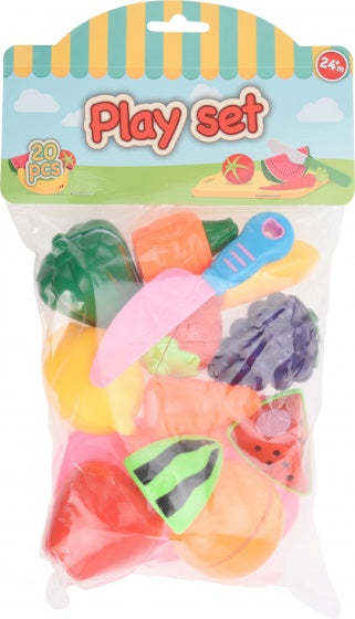 speelgoedfruit 31 x 18,5 cm 19-delig multicolor
