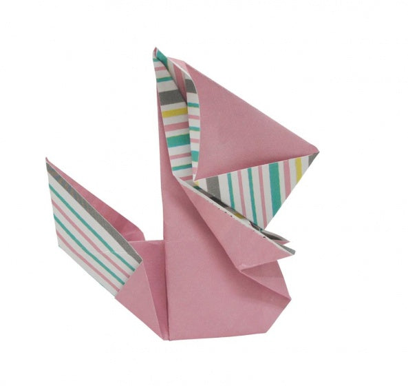 origami Eekhoorn vouwen 15 x 15 cm 20 stuks multicolor